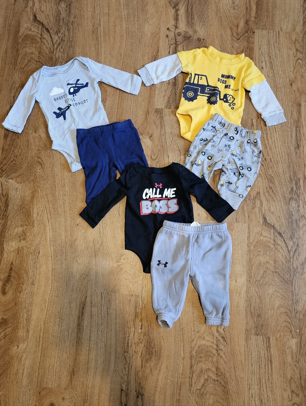 3 Month Baby Boy Bundle- Under Armour, Carters